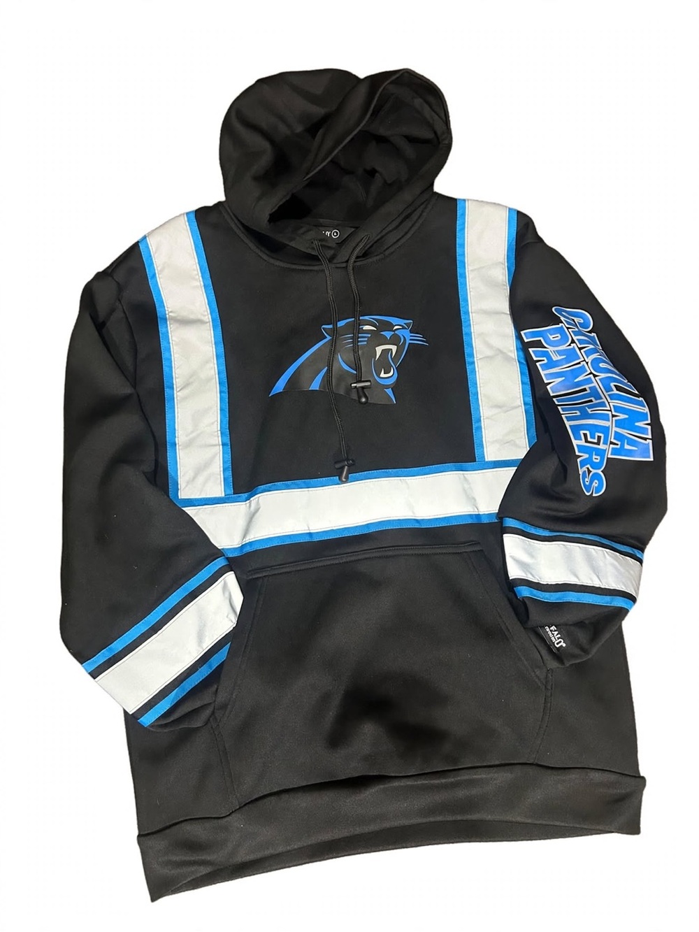 Men’s Black and Blue-Grey North Carolina Panthers NFL Team Hoodie